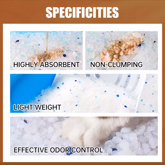 Wholesale Crystal Cat Litter 1-8mm Silica Gel Cat Litter